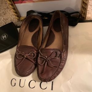 Vintage brown boat shoes